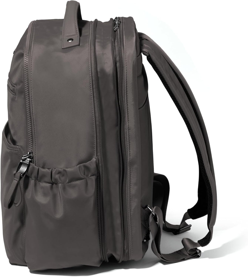 Baggallini Tribeca Expandable Laptop Backpack - 15'x11' Lightweight RFID Computer Bag for Work & Travel with Luggage Sleeve
