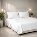 Mayfair Linen 100% Egyptian Cotton California King Sheet Sets - 2000 Series Luxury Cal King Sheets Set (4 Pc, White), Silky Soft & Cooling, Sateen 17' Extra Deep Pocket Hotel Collection Sheet