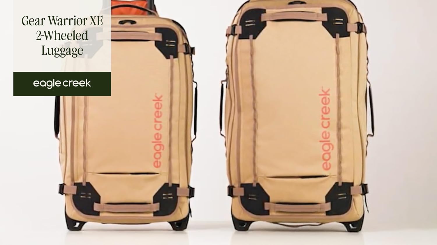 Eagle Creek Gear Warrior XE 2-Wheel Luggage to Keep Travel Items Organized - Smooth Rolling Wheels - Telescoping Handle - Padded Laptop Pocket - Black - 30'
