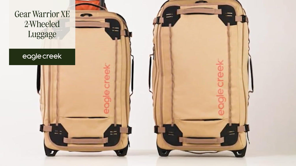 Eagle Creek Gear Warrior XE 2-Wheel Luggage to Keep Travel Items Organized - Smooth Rolling Wheels - Telescoping Handle - Padded Laptop Pocket - Jungle Green - 30'