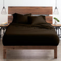 Breathable Luxury Bedding ! 800 Thread Count 100% Egyptian Cotton Queen Size 4 Piece Sheet Set Fit 15' Inch to 18' Inch Deep Pocket Chocolate Solid.