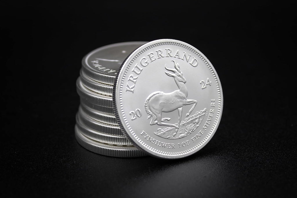 2017 - Present (Random Year) 1 oz South African Silver Krugerrand Coin Brilliant Uncirculated with a Certificate of Authenticity 1oz Seller BU