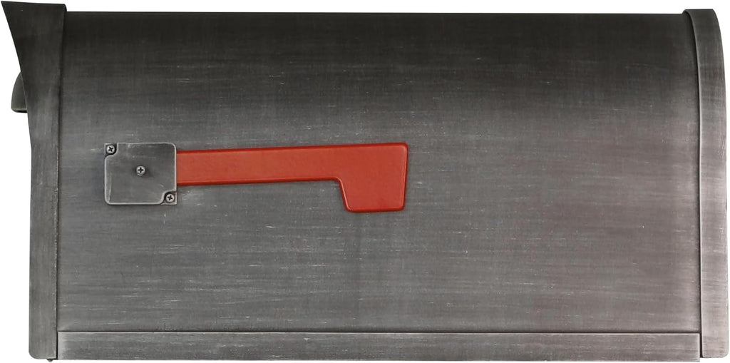 Special Lite Classic Curbside Mailbox - Swedish Silver Aluminum Mailbox for Post Mount - SCC-1008-SW