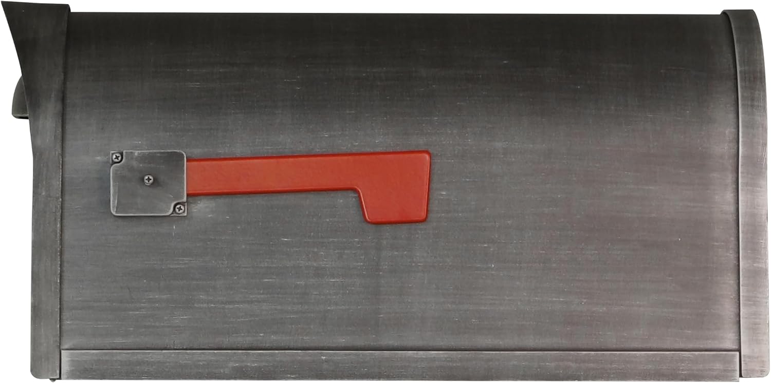 Special Lite Classic Curbside Mailbox - Swedish Silver Aluminum Mailbox for Post Mount - SCC-1008-SW