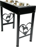 Elevated dog feeder stand raised dog bowls 21' tall for Great Dane