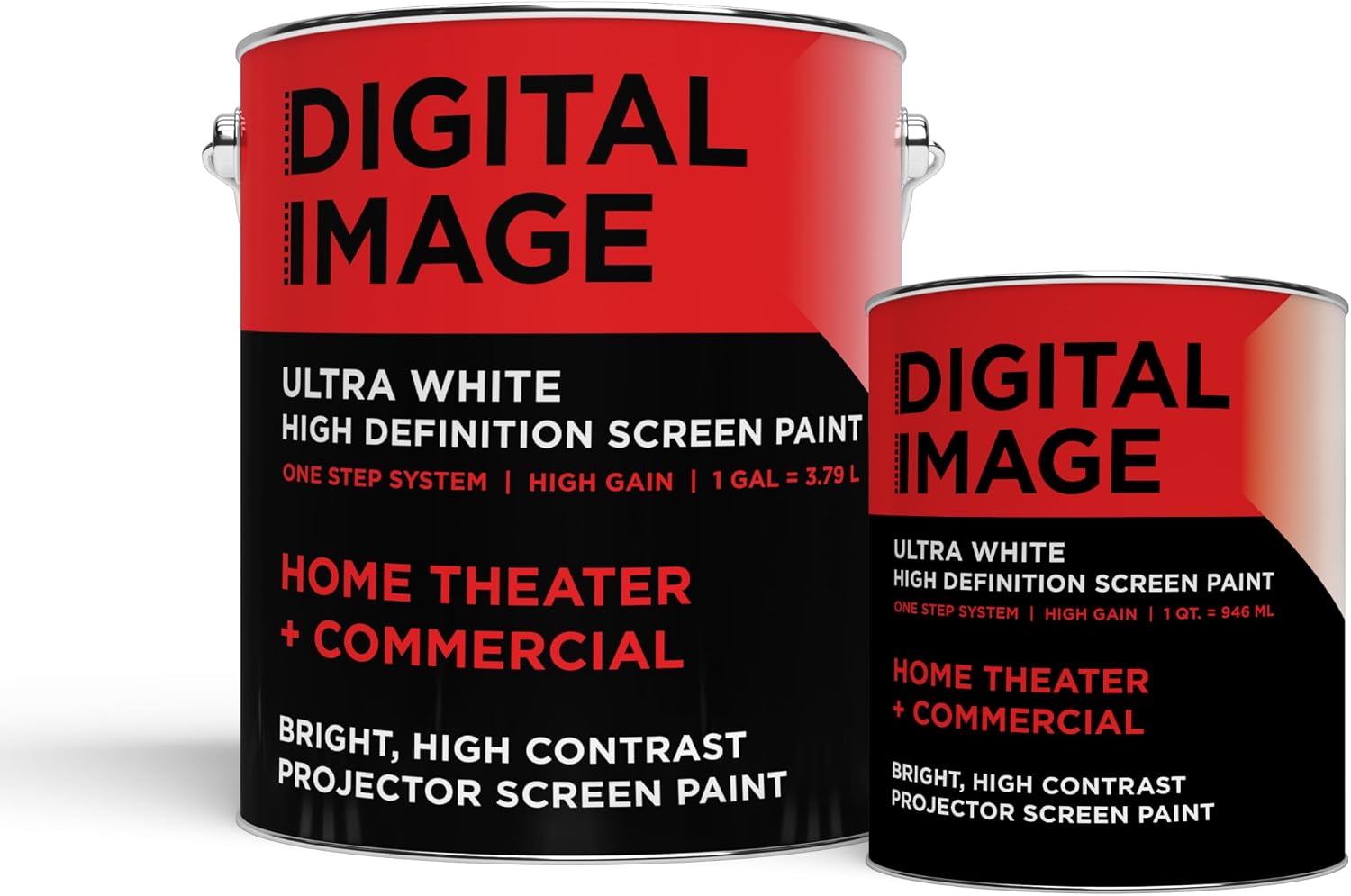 Projector Screen Paint - High Definition, 4K/8K, Ultra White - Gallon