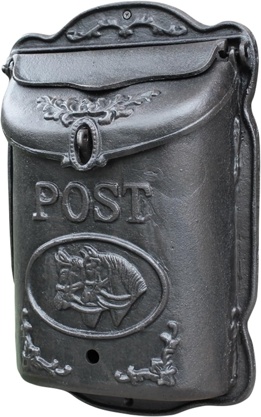 Vintage Style Wall Mount Mailboxes, Lockable Metal Mailbox, Heavy-Duty Post Box for House Outside, Nostalgic Charm Home Decor 10 x 4 x 15 Inch