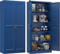 71' Metal Tall Kitchen Pantry Cabinet,Storage Cabinet with Doors and Adjustable Shelves,Modern Kitchen Hutch Cabinets,Freestanding Cupboard for Dining Room