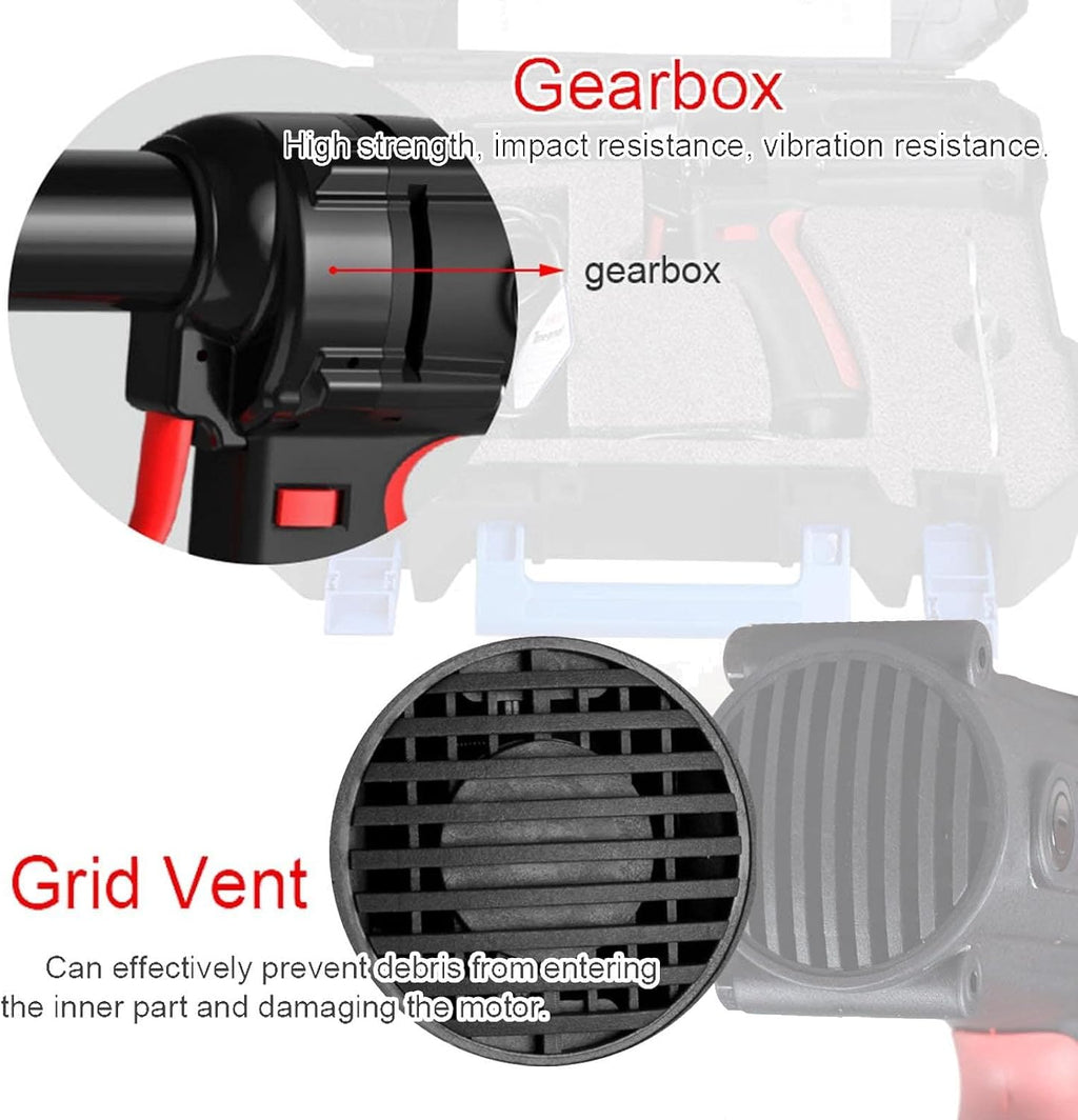 COMAAM 4.0-6.4MM Portable Handheld Electrical Blind Riveter,Electric Rivet Gun Professional Heavy Duty Enhanced Power Riveting Tool Suitable for Metal, Plastic and Leather