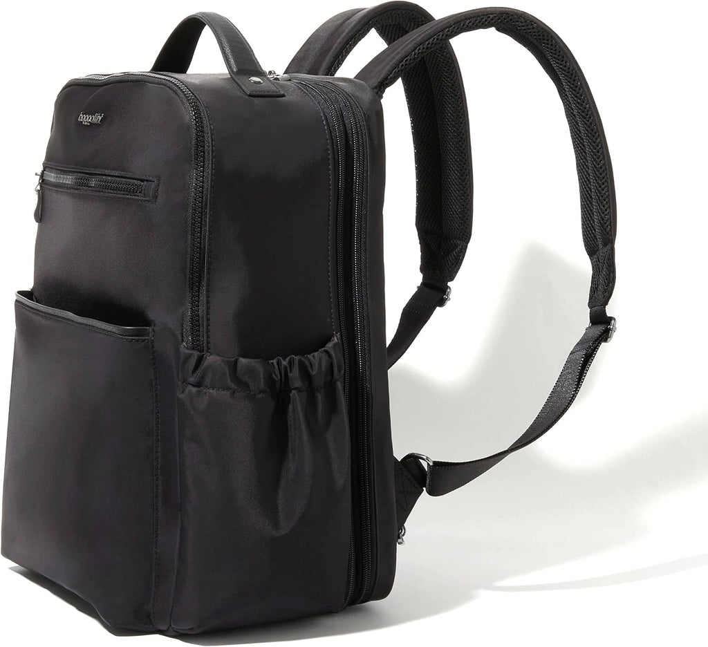 Baggallini Tribeca Expandable Laptop Backpack - 15'x11' Lightweight RFID Computer Bag for Work & Travel with Luggage Sleeve