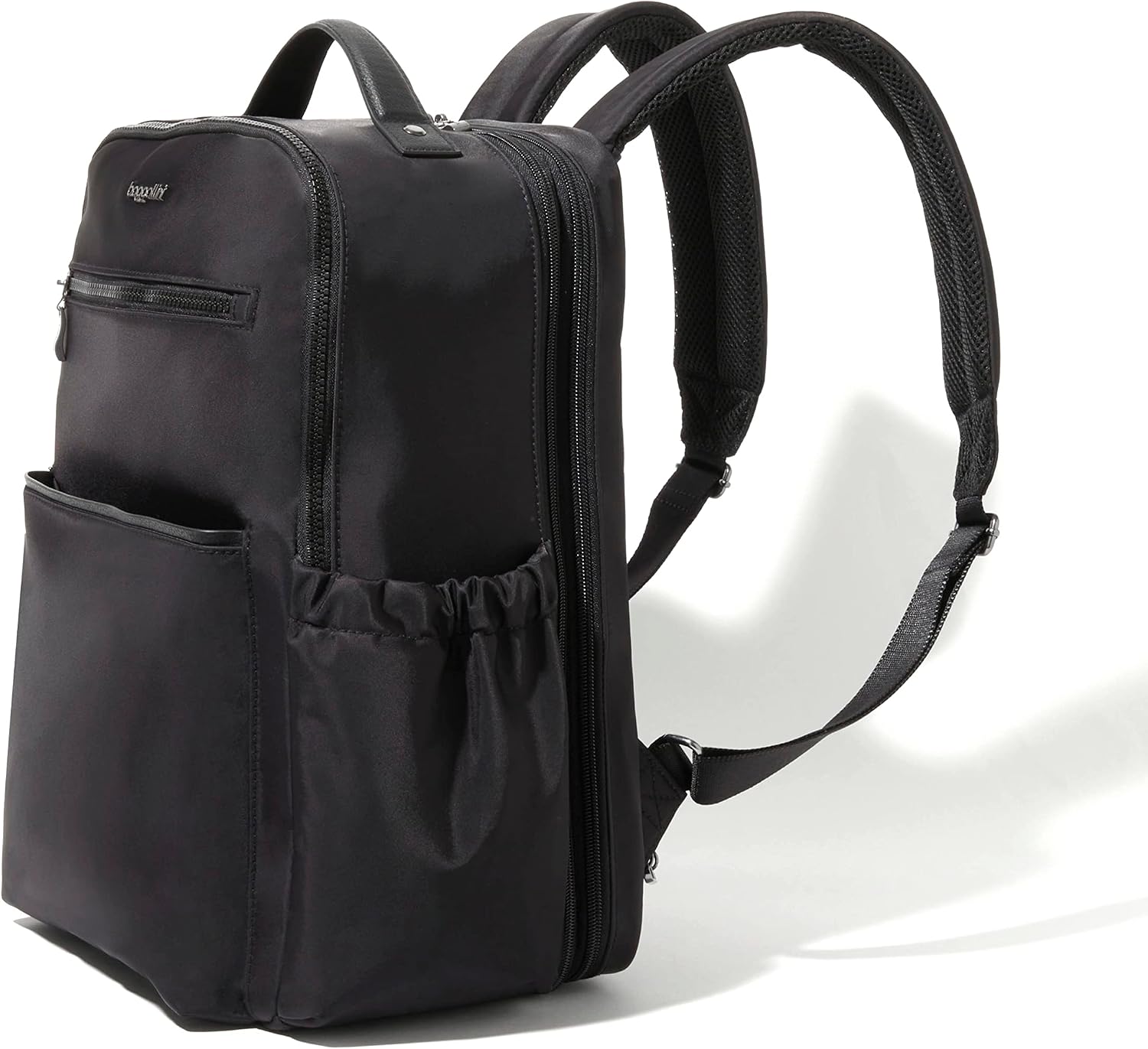 Baggallini Tribeca Expandable Laptop Backpack - 15'x11' Lightweight RFID Computer Bag for Work & Travel with Luggage Sleeve