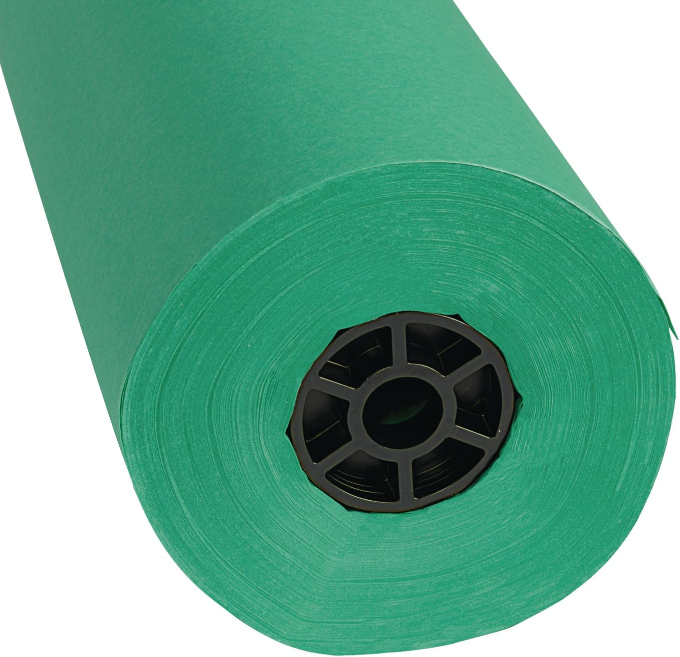 Colorations Dual Surface Paper Roll, Bright Green, 36' x 1000', Textured Paper, Classroom Craft & Art Supplies, Bulletin Board, Gift Wrapping, Chalkboard Wallpaper