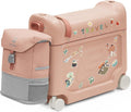 Stokke JetKids Travel Bundle, Coral Pink - Includes BedBox Ride-On Suitcase & Backpack - Best for Kids 2-7 Years Old (Up to 77 lbs)