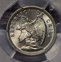 Collectible Coin Chile 1928 5 Centavos Andean Condor animal PCGS MS66 rare this grade PC0740