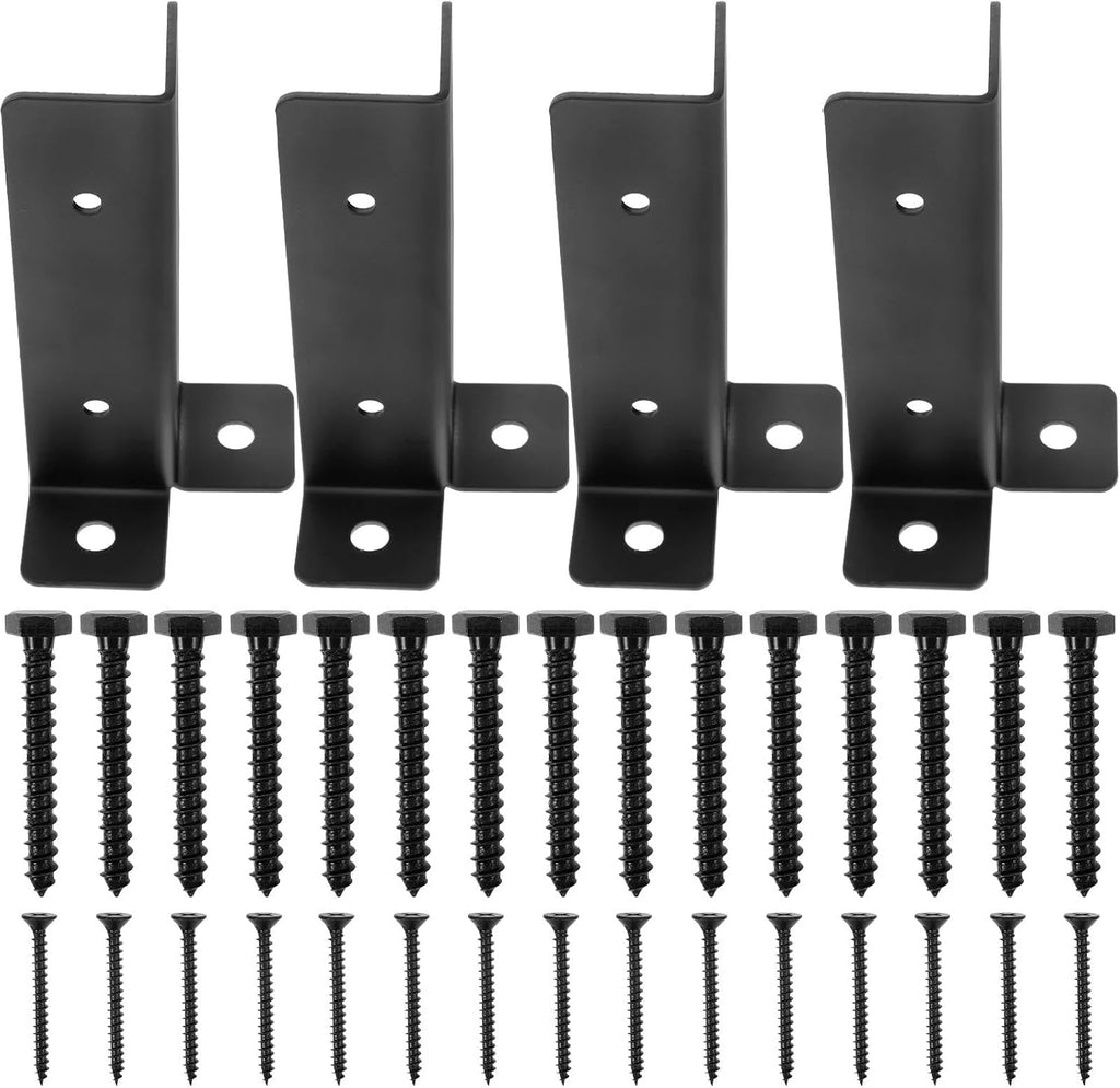 1 Set Mailbox Base Protector Metal Post Support Deck Railing FenceBracket Wooden Mailbox Posts Gardening Farming