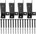 1 Set Mailbox Base Protector Metal Post Support Deck Railing FenceBracket Wooden Mailbox Posts Gardening Farming