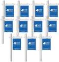 4Ever Products Vinyl PVC Real Estate Sign Post - White - 5' Tall Post - 10 Pack