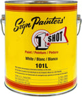 1 Shot Lettering White Pinstriping Lettering Enamel Paint, Gallon