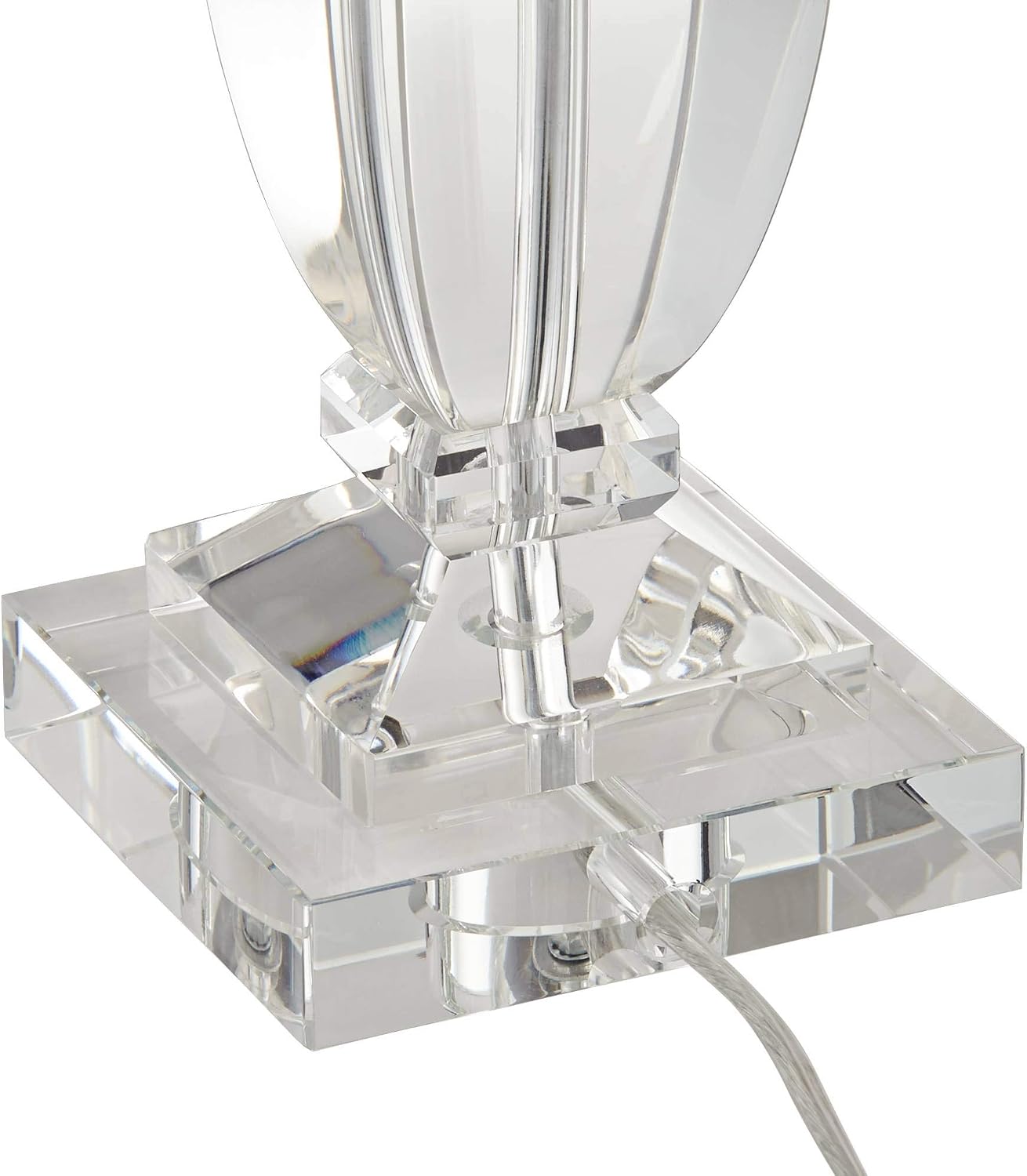 Vienna Full Spectrum Sherry 25' High Modern Table Lamp USB Dimmer Crystal Single Gray Shade Living Room Charging Bedroom Bedside Nightstand House Office Home Kitchen Entryway Console Family Dining