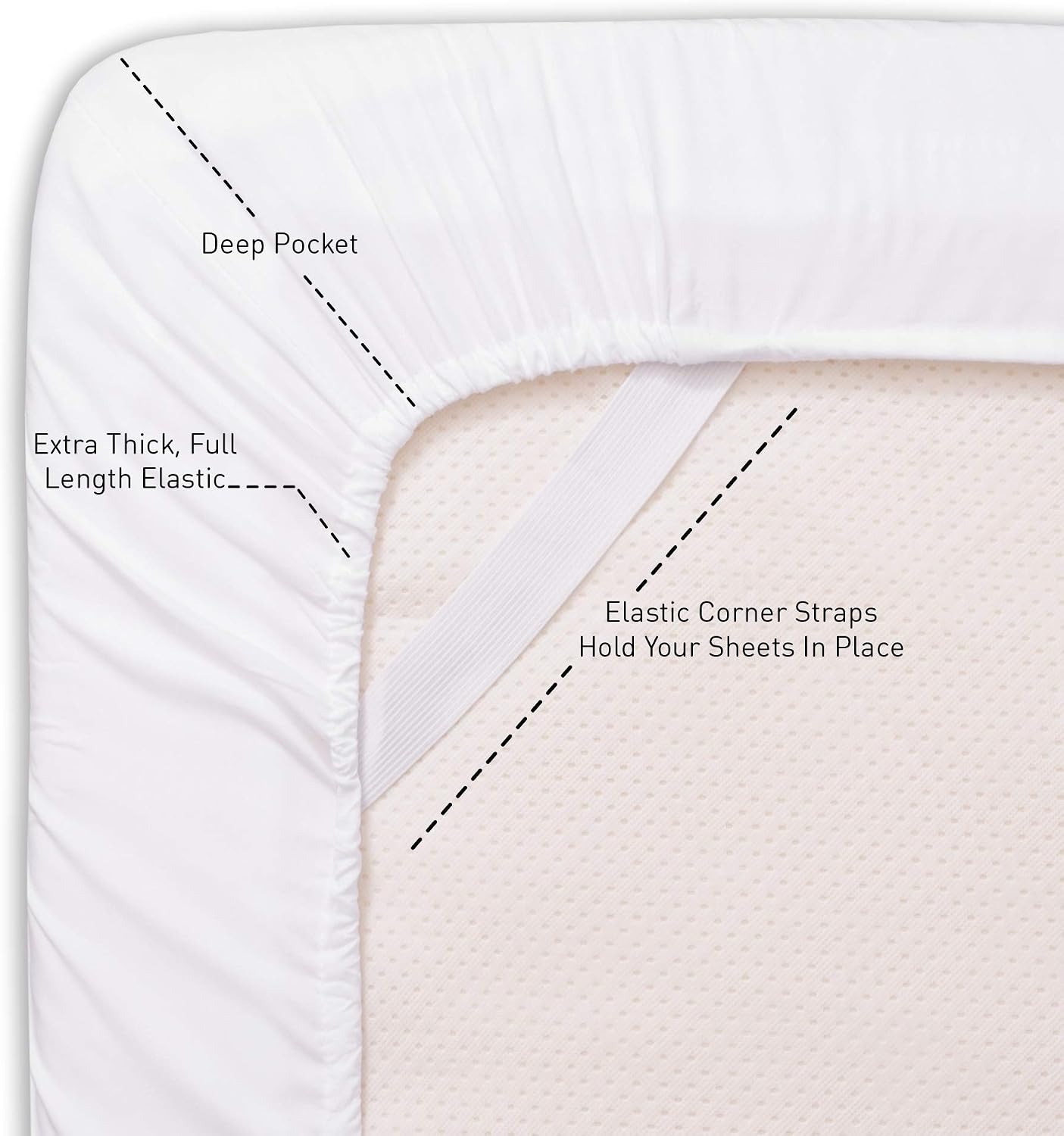 Breathable Luxury Bedding ! 800 Thread Count 100% Egyptian Cotton Queen Size 4 Piece Sheet Set Fit 15' Inch to 18' Inch Deep Pocket Stripe. Ivory