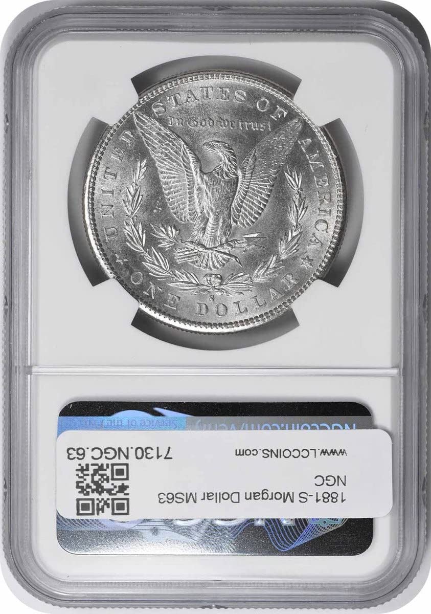 1881 S Morgan Dollar MS63 NGC