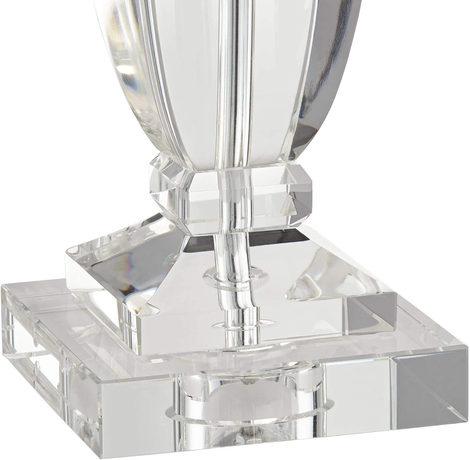 Vienna Full Spectrum Sherry 25' High Modern Table Lamp USB Dimmer Crystal Single Gray Shade Living Room Charging Bedroom Bedside Nightstand House Office Home Kitchen Entryway Console Family Dining