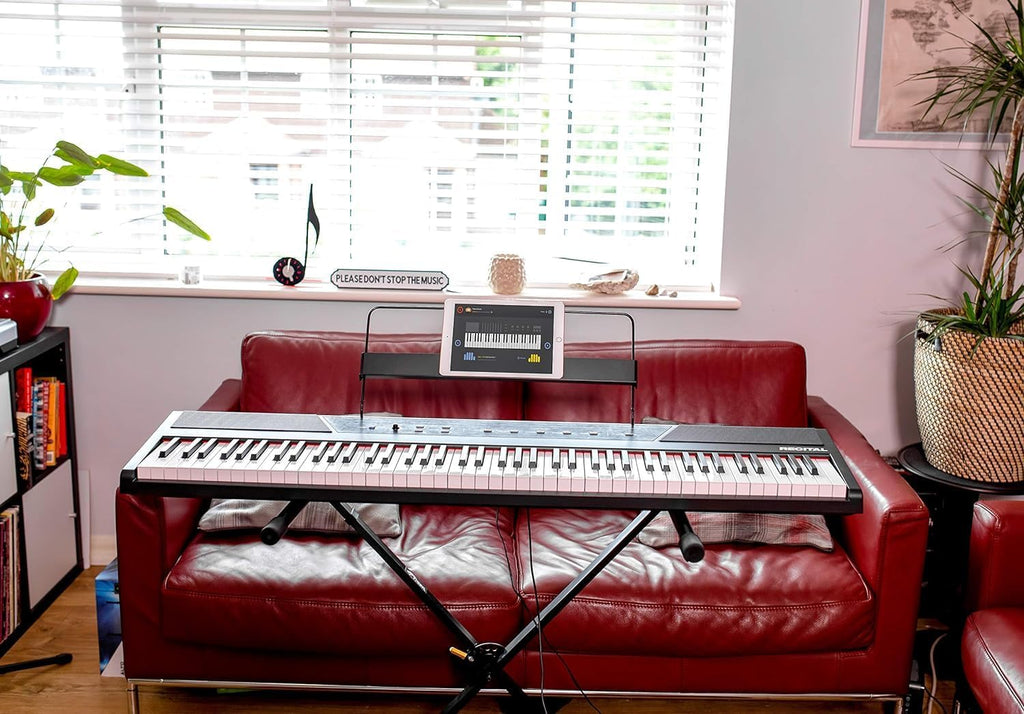 Alesis Recital - 88 Key Digital Piano Keyboard with Semi-Weighted Keys, 2x20W Speakers, 5 Voices, Split, Layer and Lesson Mode, FX and Piano Lessons