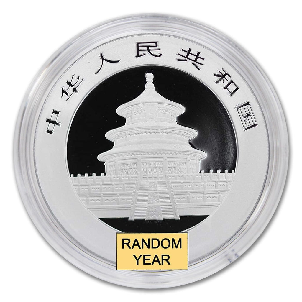 2016 - Present (Random Year) 30 g Gram Chinese Silver Panda Coin Brilliant Uncirculated (in Capsule) with Certificate of Authenticity ¥10 Yuan Seller BU