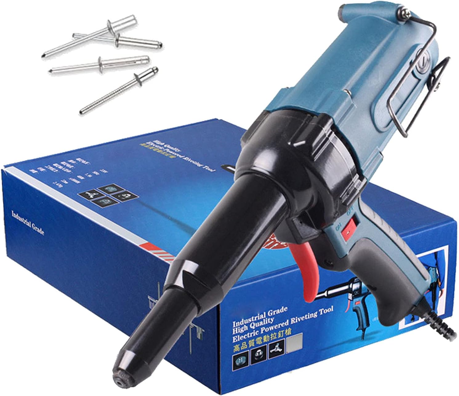 3.0-5.0Mm Electric Riveter Blind Rivet Gun, 400W Riveting Tool Electrical Riveter Power Tool