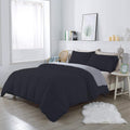 3 Piece 100% Egyptian Cotton 800 Thread Count Comforter Set Full/Queen Size (90' x 90') Inch 400 GSM Luxurious Hotel Collection Ultra-Soft Comforter Set- Black Solid