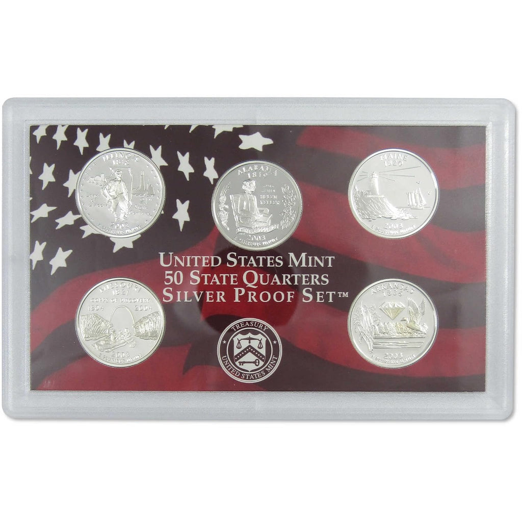 2003 Silver Proof Set U.S. Mint Original Government Packaging OGP COA