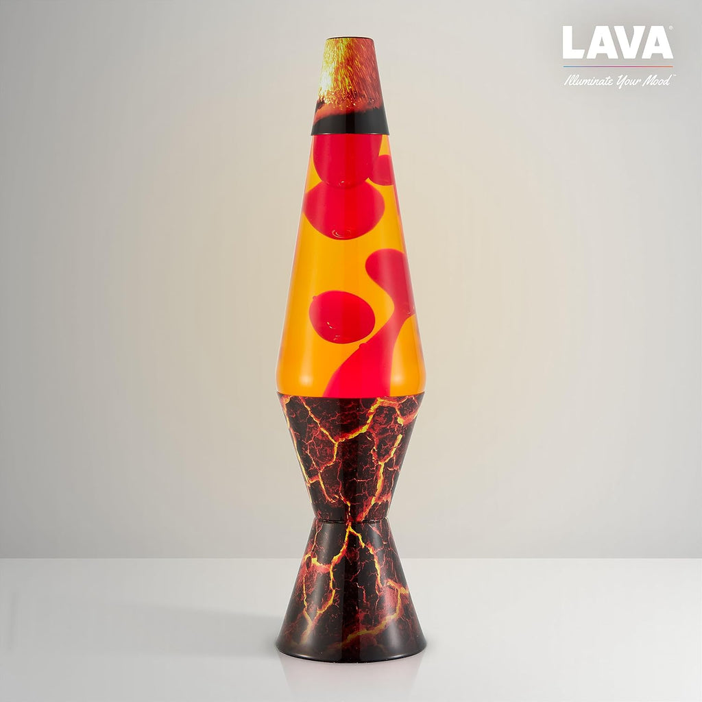 Lava The Original Lamp - 14.5' Volcanic Crags - Classic Liquid Motion Lamp - Red Wax and Orange Liquid - #2078 (Amazon Exclusive),(Pack of 4)