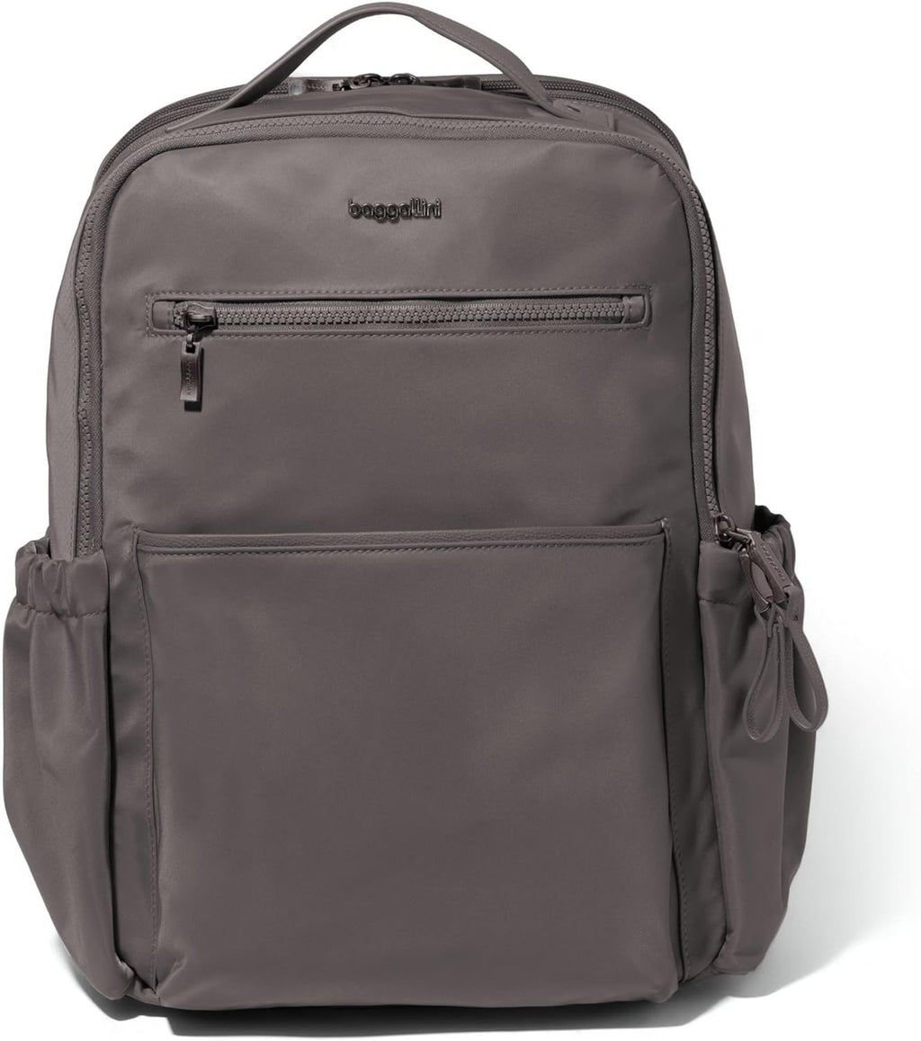 Baggallini Tribeca Expandable Laptop Backpack - 15'x11' Lightweight RFID Computer Bag for Work & Travel with Luggage Sleeve