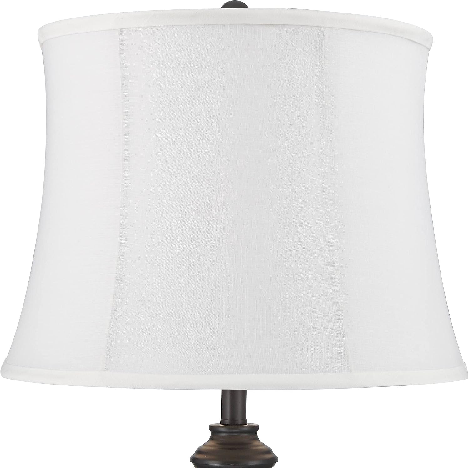 360 Lighting Lynn Modern Buffet Table Lamps 26' Tall Skinny Set of 2 Black Metal Cream White Fabric Softback Drum Shade Decor for Living Room House Home Bedroom Nightstand Dining Family Entryway