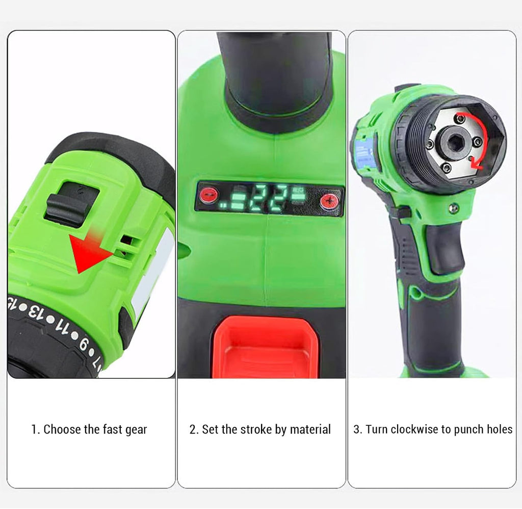 Light Steel Keel Pliers, One Key Riveting Keel Clamp Punching Gun for Plastic Metal Leather