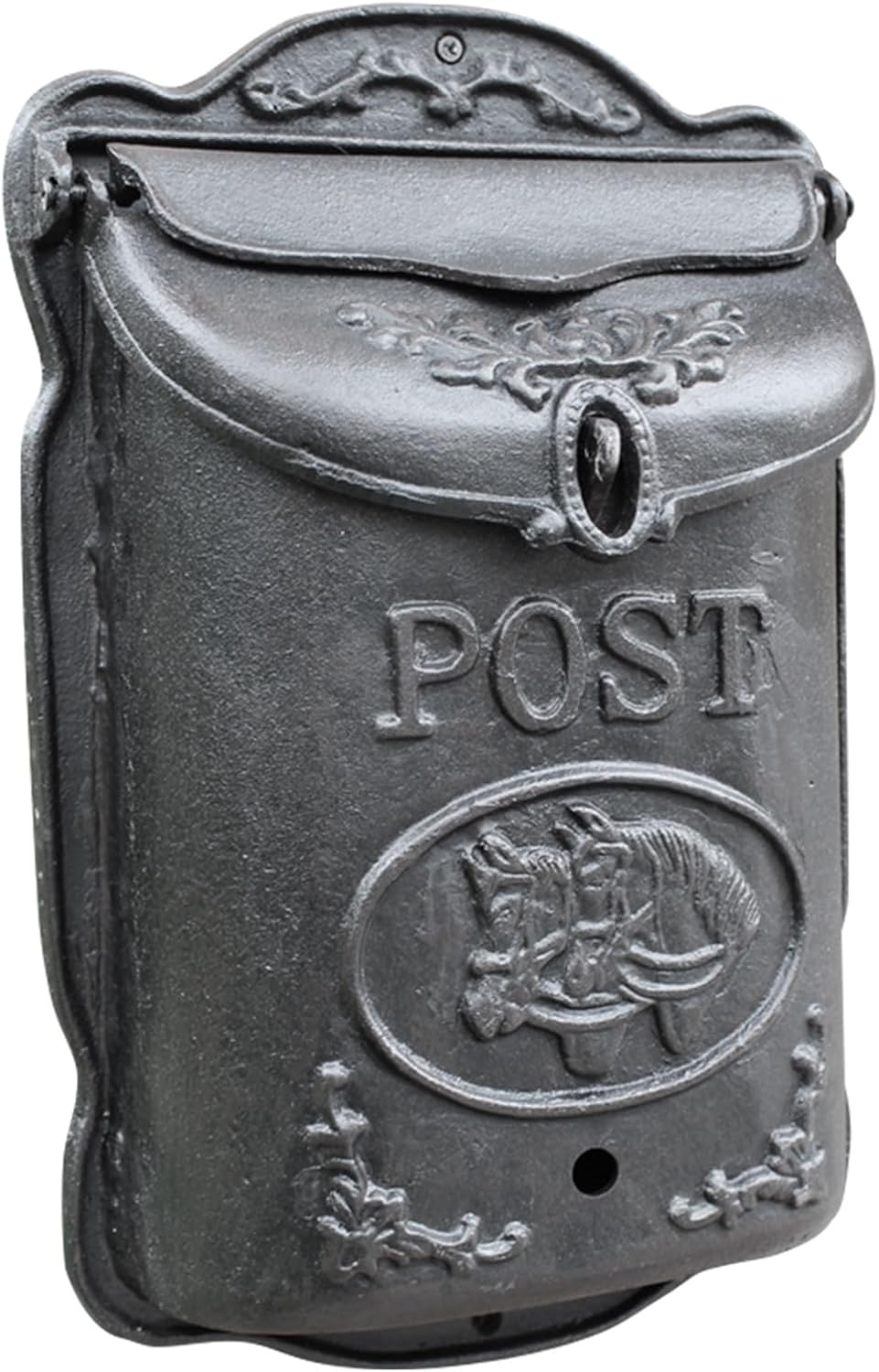 Vintage Style Wall Mount Mailboxes, Lockable Metal Mailbox, Heavy-Duty Post Box for House Outside, Nostalgic Charm Home Decor 10 x 4 x 15 Inch