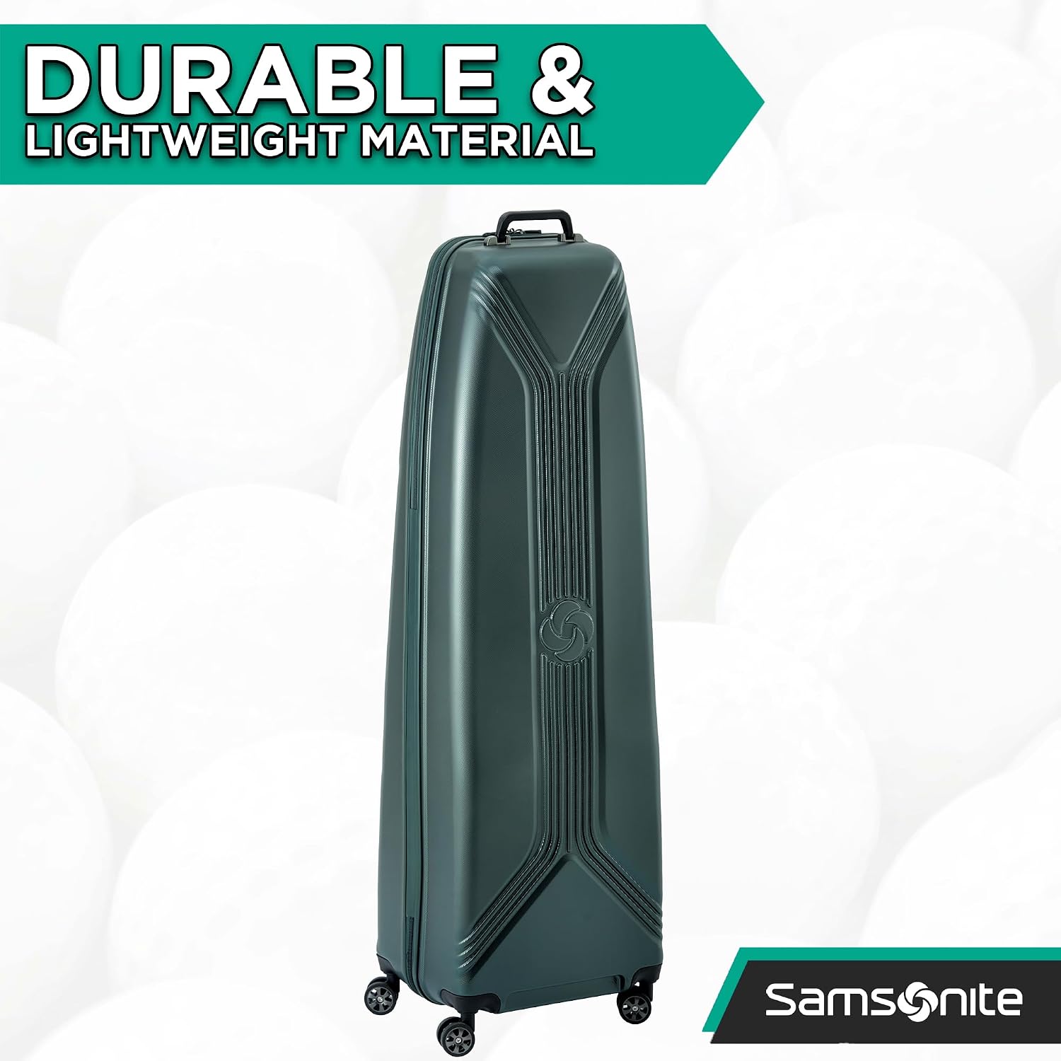 Samsonite Fairway Molded Golf Travel Cover, Polycarbonate Hard Case, Golf Bag Luggage, Ideal for Airlines