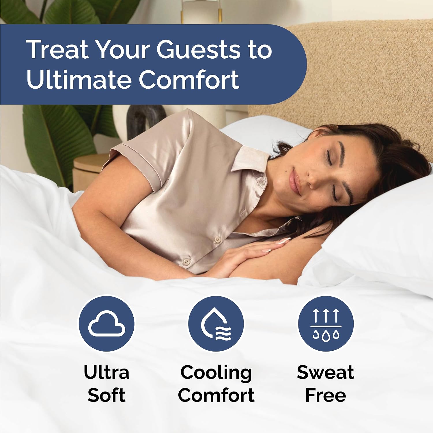 Bulk Case Pack of 20 Fitted Sheets - (20) Queen Size Fitted Sheets with Deep Pockets - Wholesale Bulk Bedding for Hotels, Spas & Airbnbs - Breathable & Cooling - Soft and Wrinkle Free - (Queen, White)