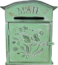 MELPHI Vintage Mailbox, Mailboxes for Outside Wall-Mounted, Metal Mailbox, Mail Manager for Mail/Newspaper/Post/Letter/Magazine, Easy to Install