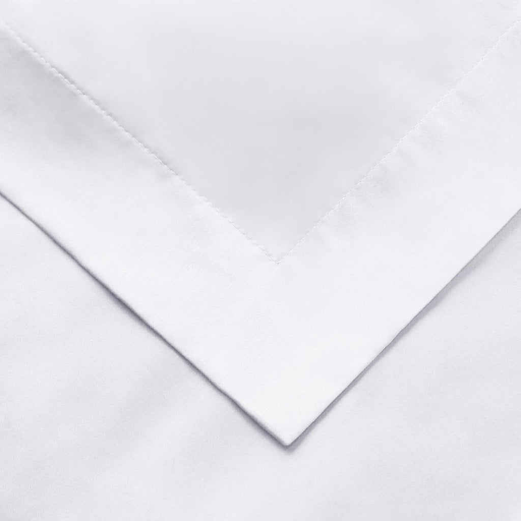 Superior Egyptian Cotton 1500 Thread Count Duvet Cover Set, Soft Comforter Covers, Luxury Bedding Essentials, Button Closure, Includes 1 Duvet Cover, 2 Pillow Shams, Full/Queen, White