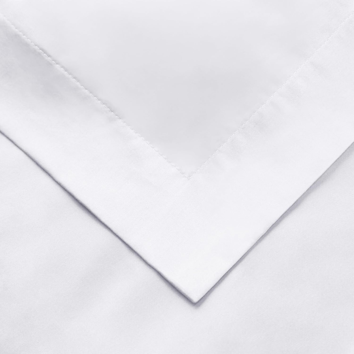 Superior Egyptian Cotton 1500 Thread Count Duvet Cover Set, Soft Comforter Covers, Luxury Bedding Essentials, Button Closure, Includes 1 Duvet Cover, 2 Pillow Shams, Full/Queen, White