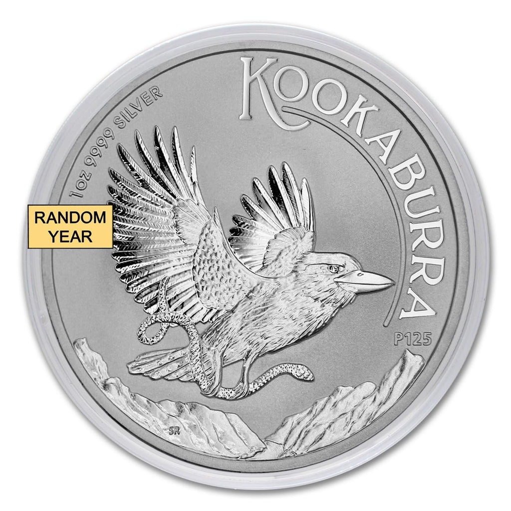 1990 - Present (Random Year) P 1 oz Silver Kookaburra Coin Brilliant Uncirculated (in Capsule) with Certificate of Authenticity $1 Seller BU