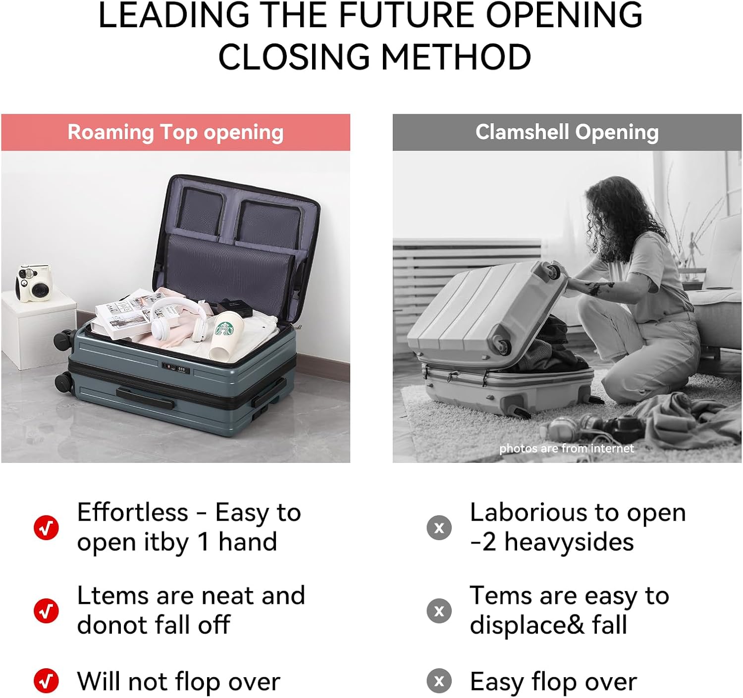 ROAMING Luggage Sets Hard shell Suitcase Top Opening Expandable with Spinner Wheels,Sturdy Large Suitcase Tsa Lock 20 Inch Carry on 28 Inch Checked Luggage,2-Piece Set (20/28) for Unisex Livid green