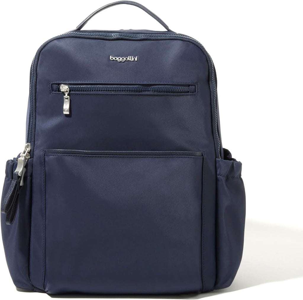 Baggallini Tribeca Expandable Laptop Backpack - 15'x11' Lightweight RFID Computer Bag for Work & Travel with Luggage Sleeve