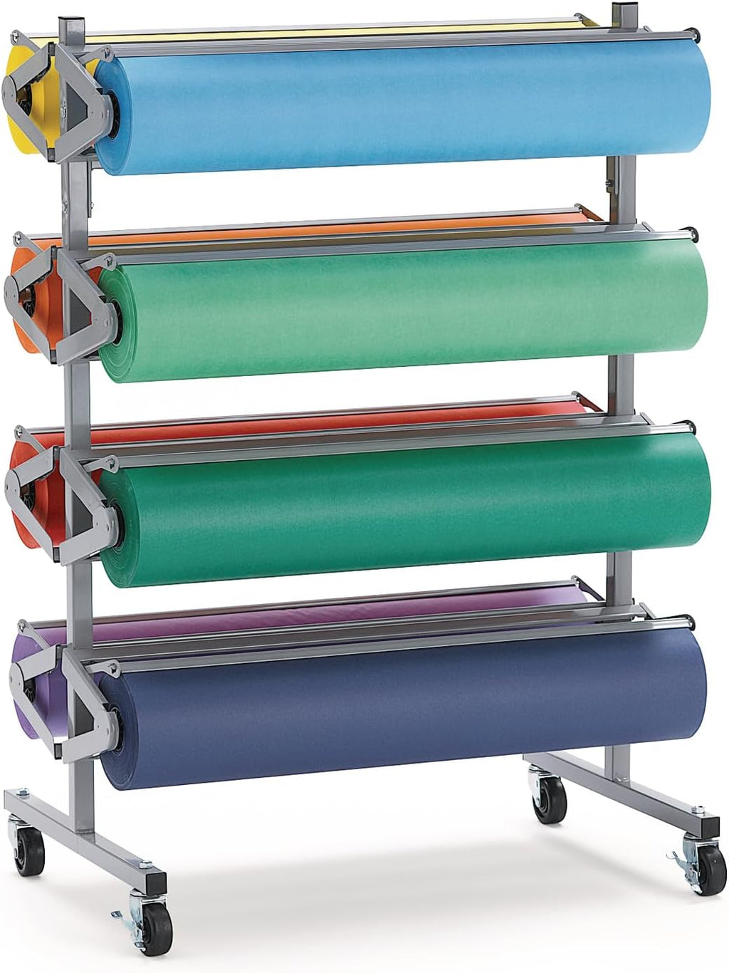 Colorations Dual Surface Paper Roll Classroom Supplies for Arts and Crafts Flame Red (36' x 1000') - DSFR