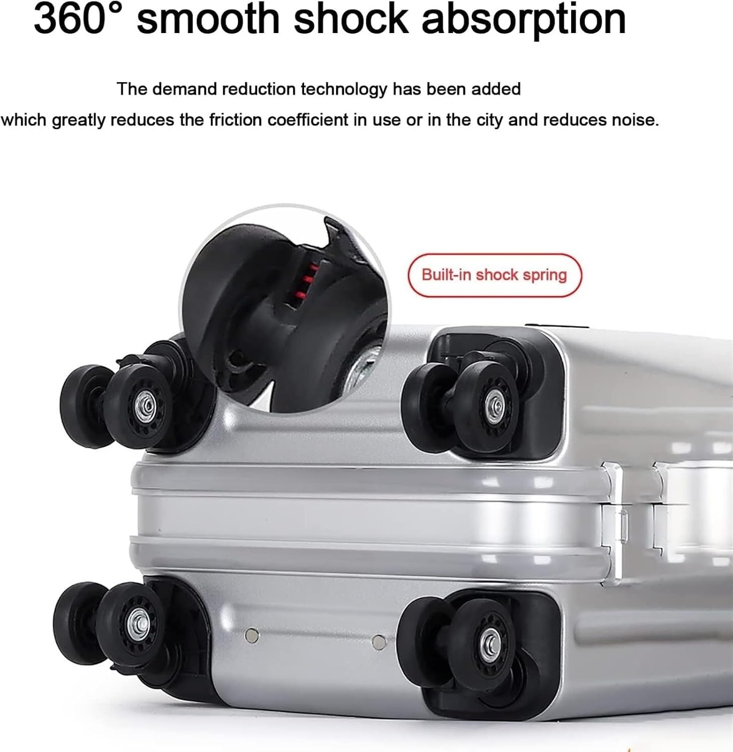 Luggage Travel Gear Aluminum Cabin Luggage Trolley Suitcase USB Charging Model Hardside Luggage(D,22in)