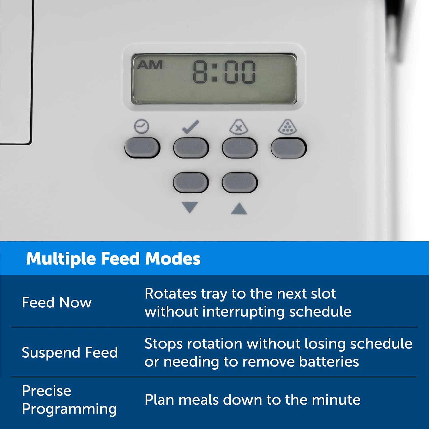 PetSafe Automatic Dog Feeder, 5 Meals, 40 oz Capacity, Plastic, for Dry Food, Multiple Pets (Pack of 2)