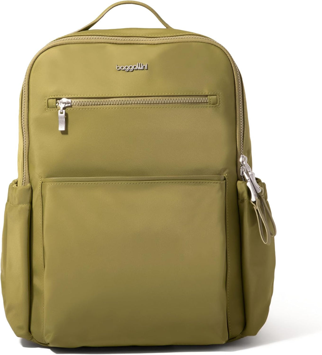 Baggallini Tribeca Expandable Laptop Backpack - 15'x11' Lightweight RFID Computer Bag for Work & Travel with Luggage Sleeve