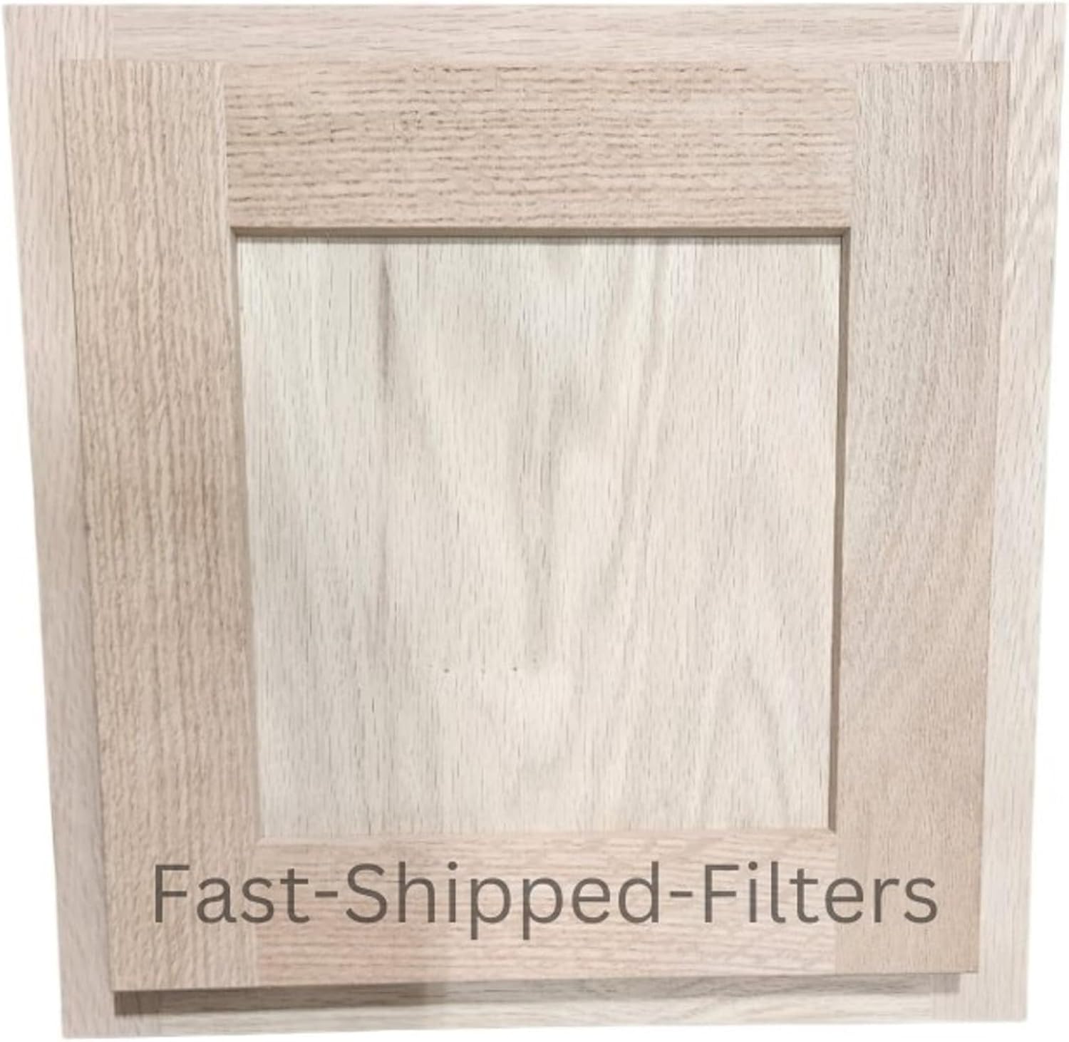 Fast-Shipped-Filters 9x12 Laundry Clothes Chute Door - Oak Framed Shaker Unfinished with Soft Close Cabinet Hinges