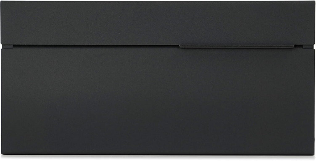 Vsons Modern Design Mailbox with Personalized Numbers, Black Powder Coated, Wall-Mount Mailbox Vsons Design Louis B